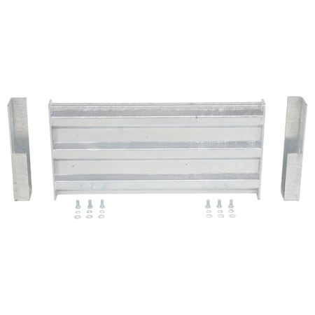 Vestil Galvanized Guard Rail-Bolt On 3 Ft GR-F3R-DI-3-HDG